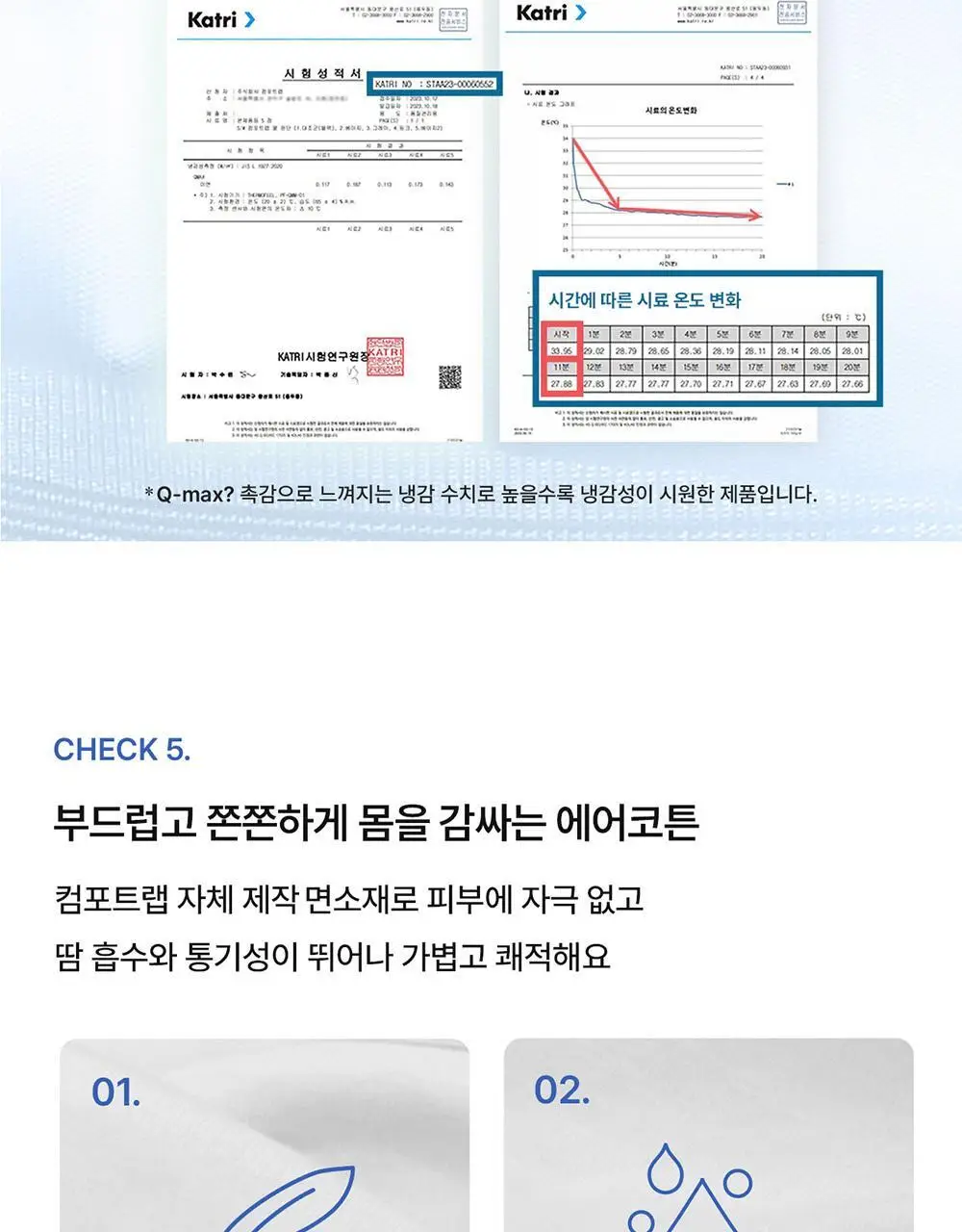 [컴포트랩] 에르고핏 에어코튼 반팔탑 3colors / 3Size (캡내장) 상세페이지 13